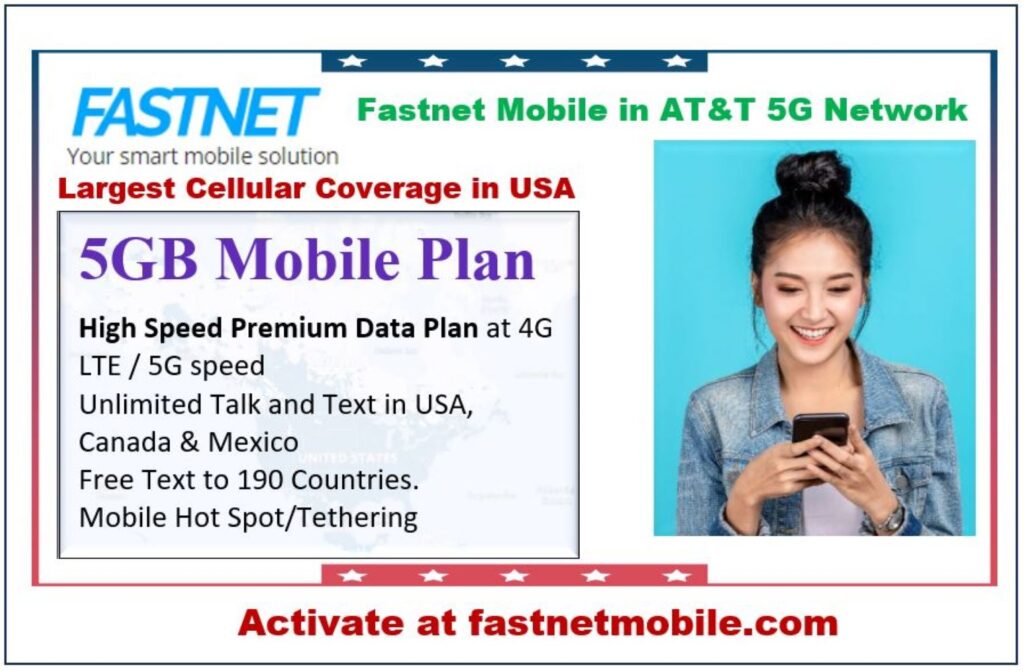 5gb & unlimited mobile and cellular data plan in 5g network with largest coverage & best rate plan nationwide
